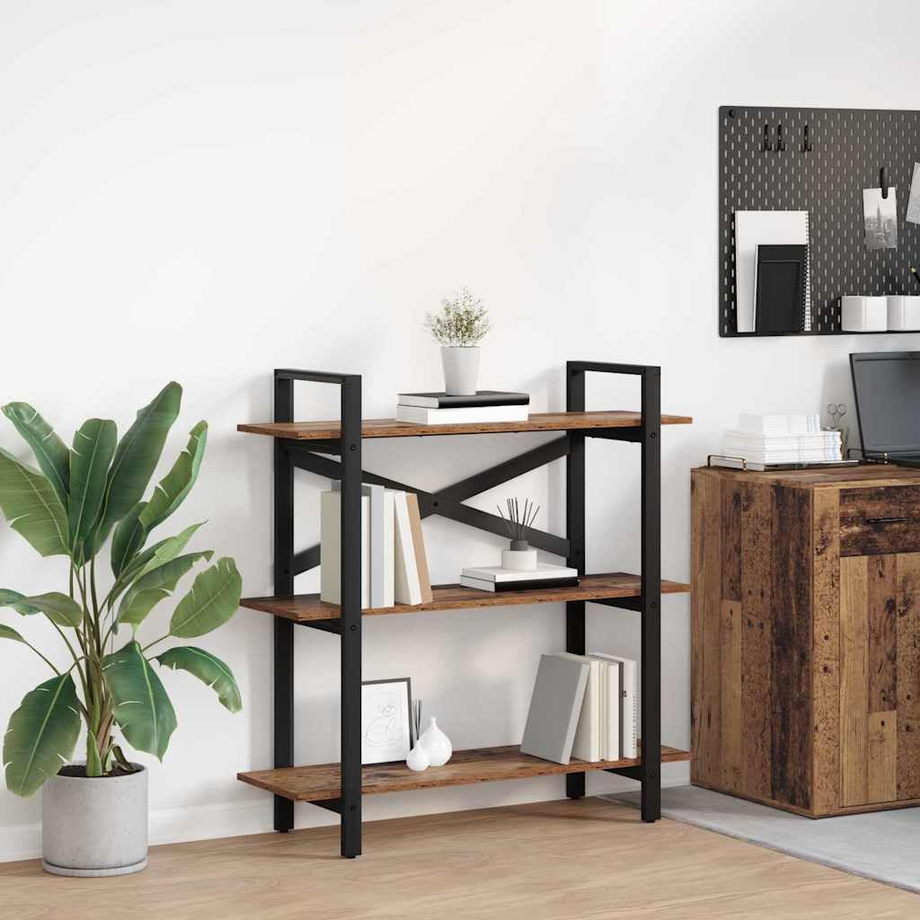 Generisch Bücherregal Altholz 100 x 33,5 x 102 cm Holzwerkstoff,Möbel,Regalsysteme,Bücherregale Bücherschränke-883950