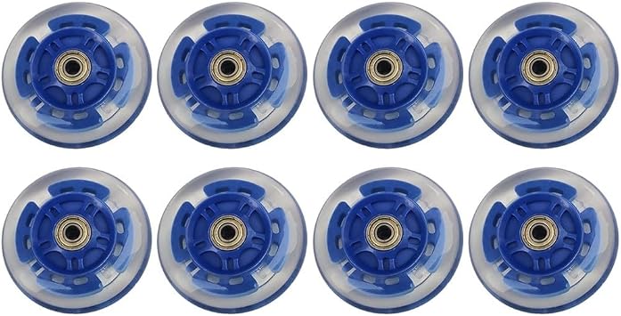 8pcs Inline Skate Replacement Wheels, Indoor Skating Wheels, 64/70/80mm Diameter, Replacement Wheels for Roller Skates & Scooters80mm