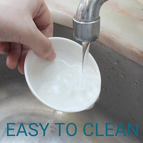 Miniatura 6 de Paquete de 12 cuencos de inmersión pequeños, platos y cuencos de salsa de inmersión de 1.2 onzas, platos pequeños de porcelana de cerámica para