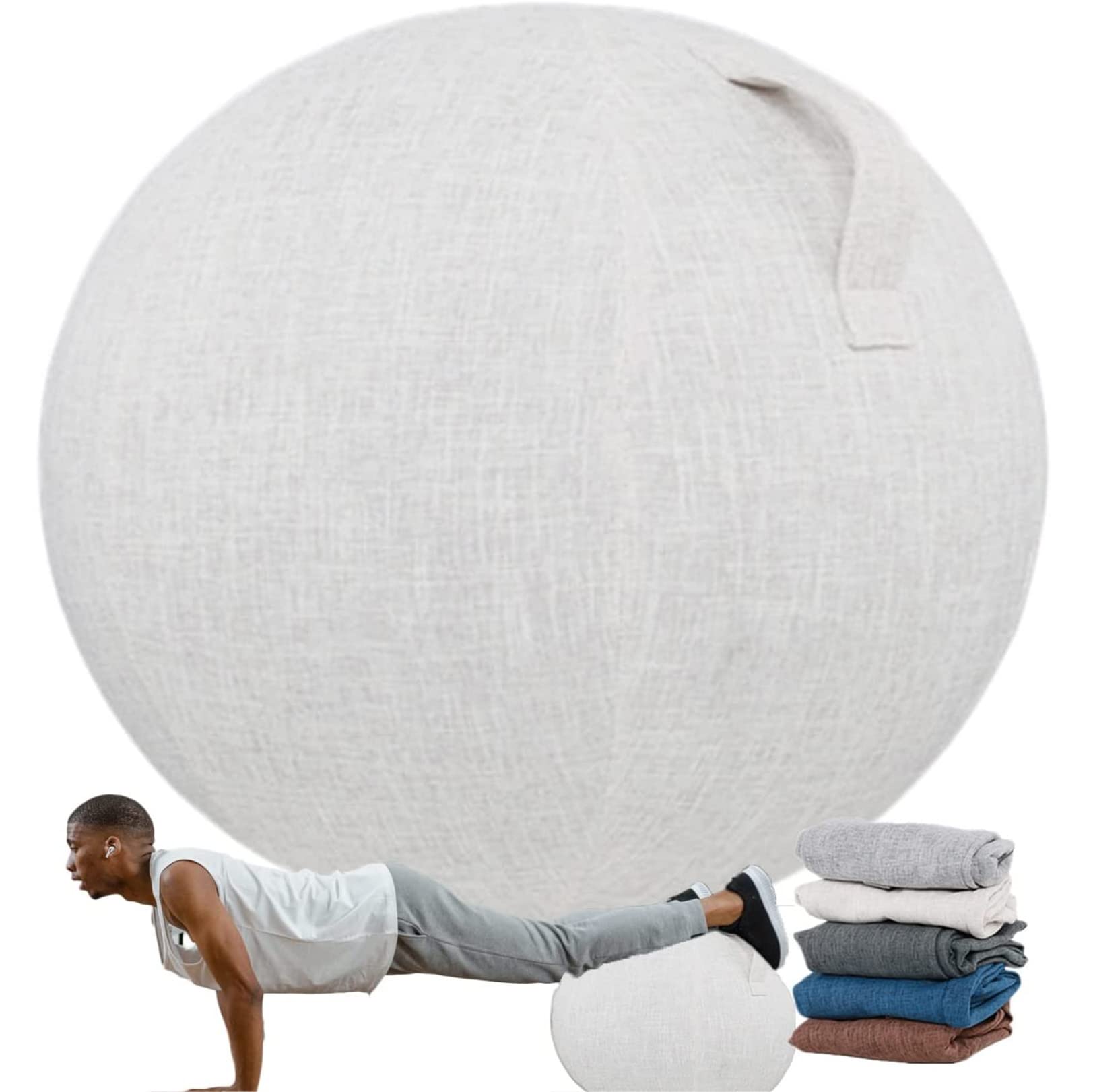 WoCOyo Yoga Ball Bezug - Rutschfeste Hülle Für 55/65/75 Cm Gymnastikbälle