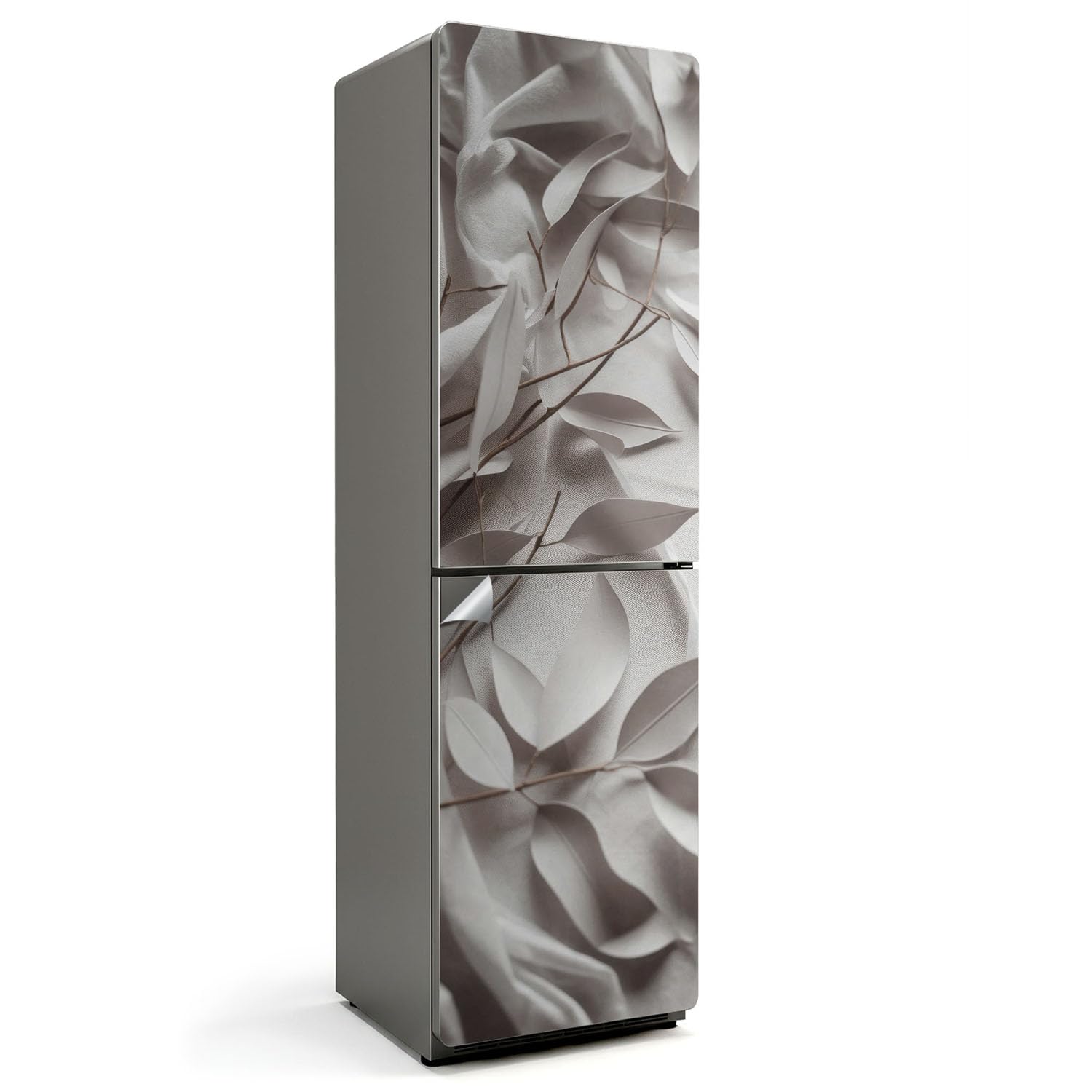 Décoration de cuisine chaleureuse avec le sticker frigo intégral 60x205 cm