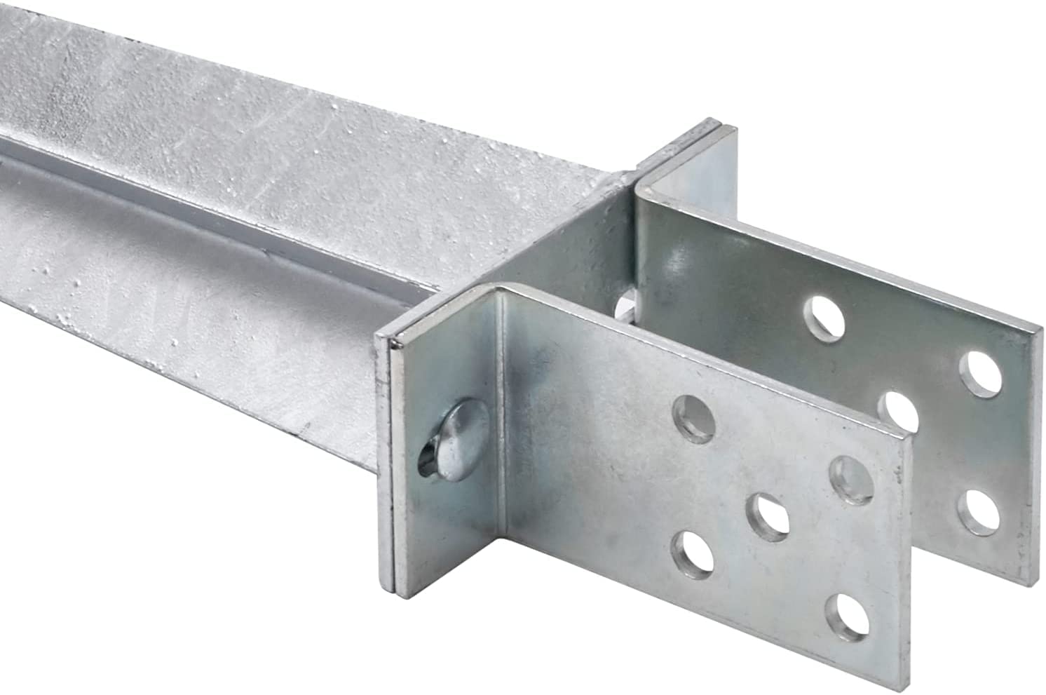 Supporto per palo, 0 – 140 mm, regolabile, manicotto di arresto a terra, con manicotto azionato a fuoco