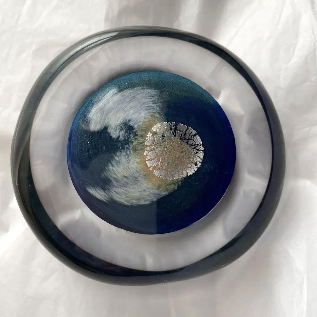 久保裕子石文鎮ガラスペーパーウェイト 久保裕子石文鎮ガラスペーパーウェイト