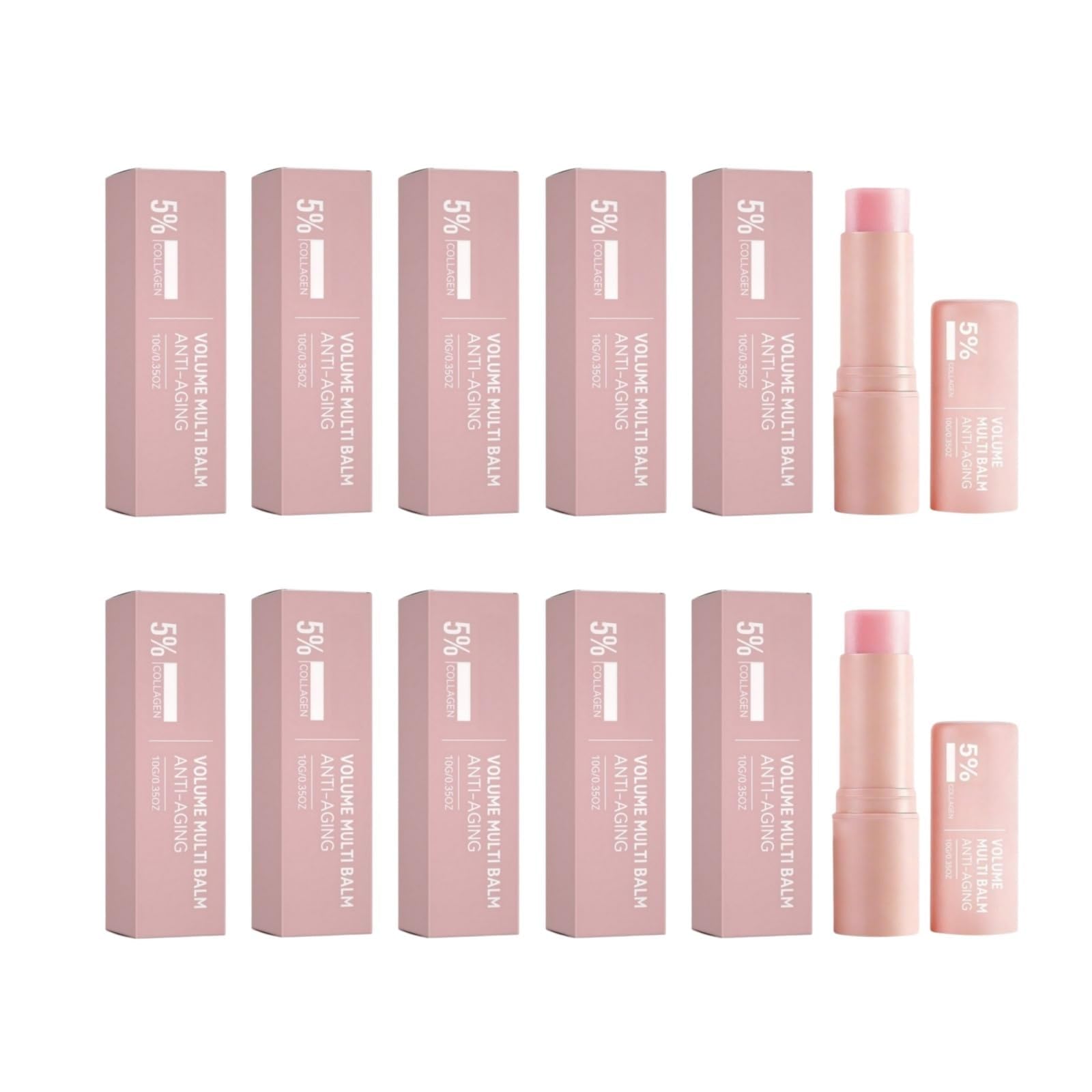 Multifunktionsstift PDRN Kollagen, koreanisch, Anti-Aging, Füllung, sofortige Wirkung, feuchtigkeitsspendend, schnelle Absorption, nicht klebend, Make-up-Basis für Lippen, Augen und Hals