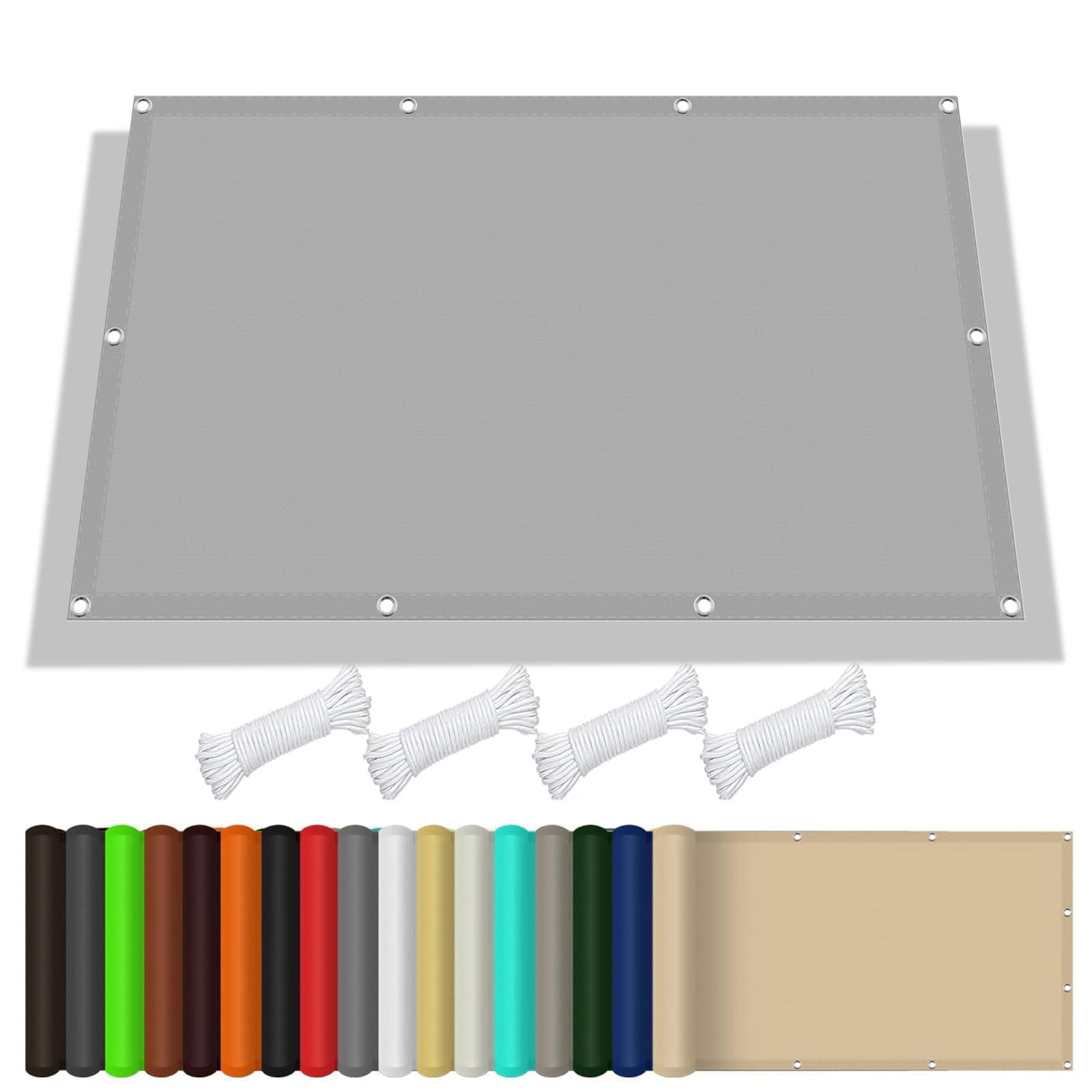 Voile d'ombrage rectangulaire résistant à la pluie et aux UV pour éliminer la chaleur