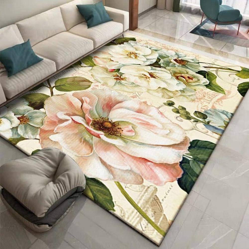 3D dywan do salonu roślin kwiat druk antypoślizgowe maty podłogowe dzieci maty dla raczkowania korytarz maty maty nocne home decoration