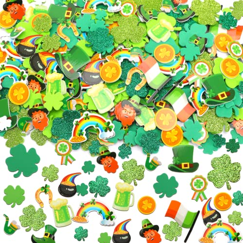 JULBEAR St. Patrick's Day Foam Sticker, 300Pcs...