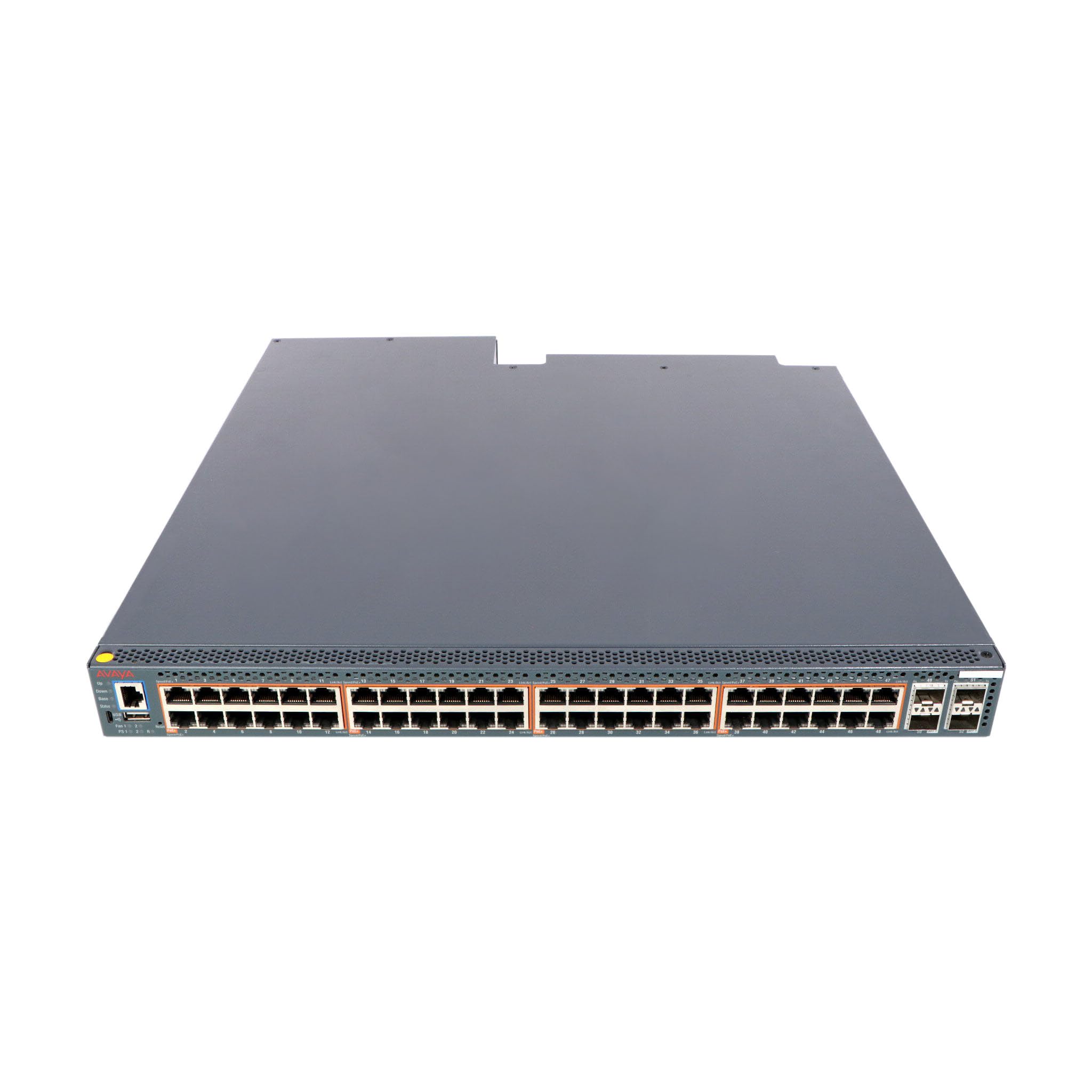 Extreme Networks ETHERNET ROUTING Switch 5952GTS 48-Port 10/100/1000, 4 SFP+ Ports, PoE+ 802.3AT, Base Software License, F2B Airflow, 1400W PSU