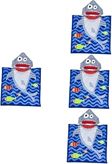 Toalha De Banho Infantil Com Capuz 4 Unidades Poncho Com Capuz Toalha De Banho Para Bebês Toalha De Poncho Com Capuz Toalha De Banheiro Com Capuz Toalha De Banho Infantil Didiseaon