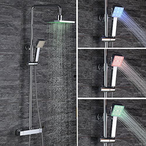 Homelody LED colonna doccia argento