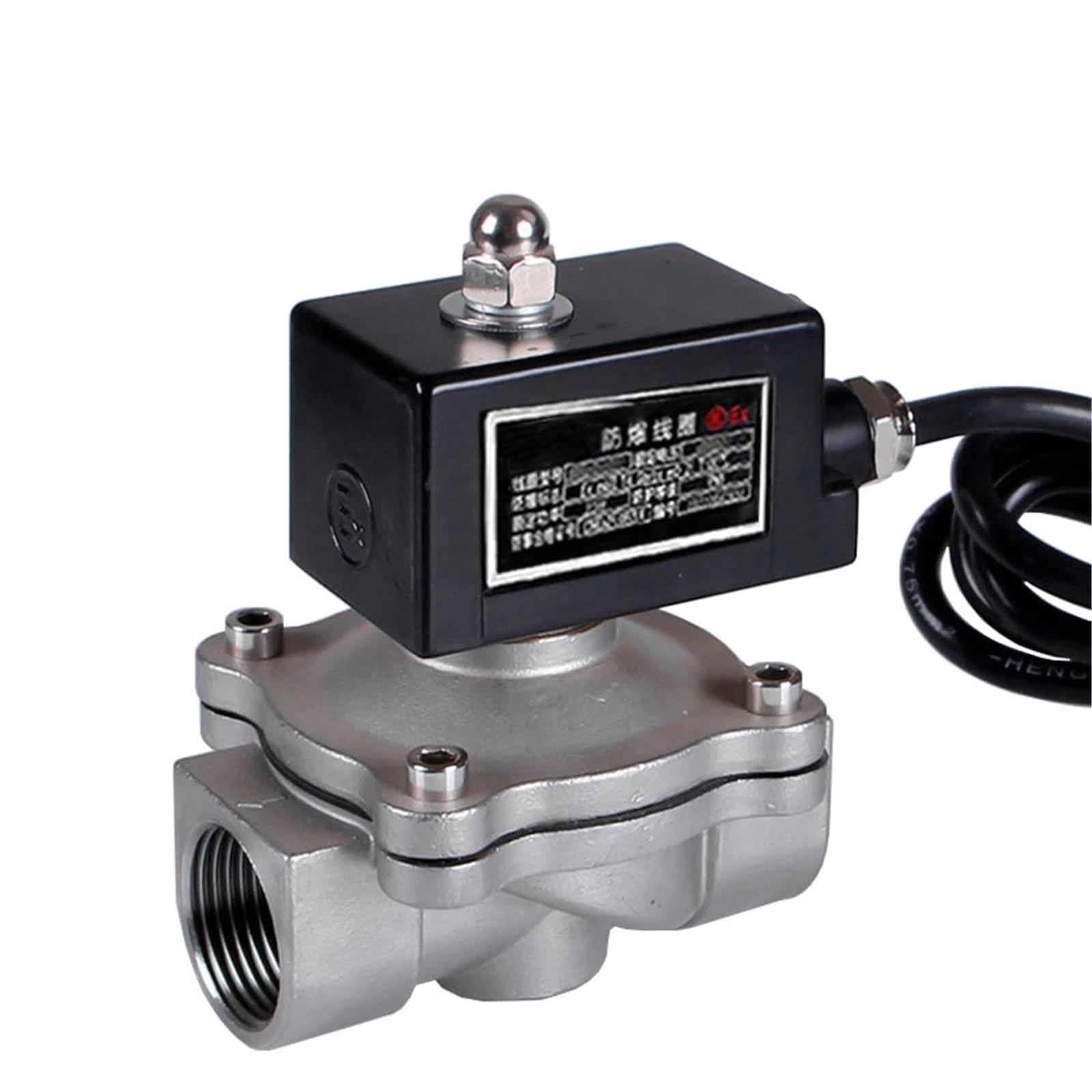 Uyqukggpsn 1 " Normally Closed Explosion Solenoid Valve Dn25 304 Stainless Steel Solenoid Valves