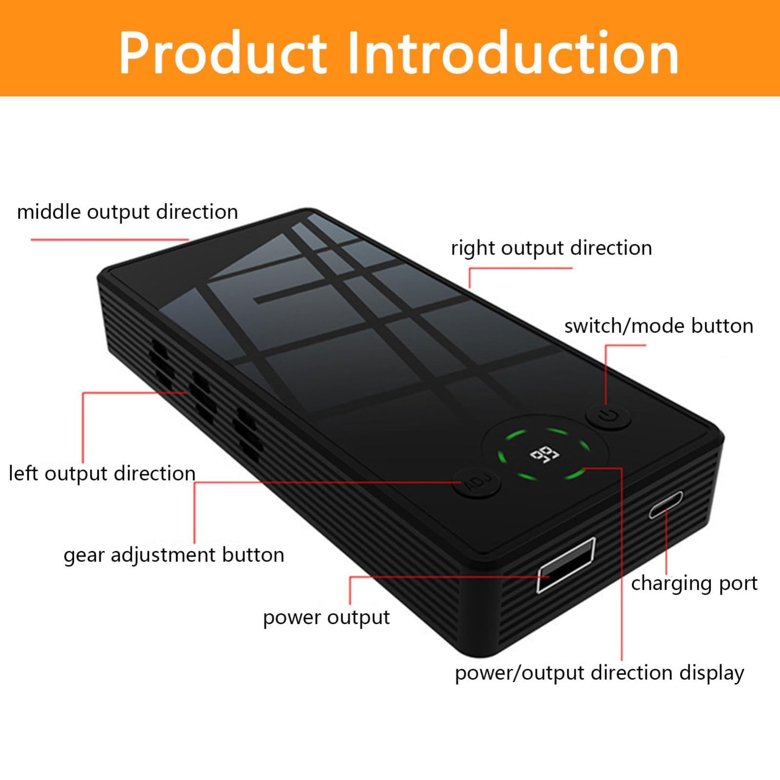Blocco delle registrazioni telefoniche, Jammer Audio del Segnale Mobile con Telecomando, 4000 mAh Anti-Alimentazione con Portata 1-50 m, per Anti-Mobile