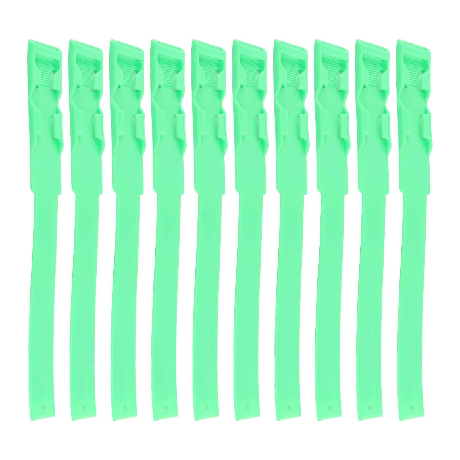 Anneaux de Marquage Colorés pour Bétail, 10 Pièces, Bandes D'identification de Vache en Plastique pour le Bétail (Vert)