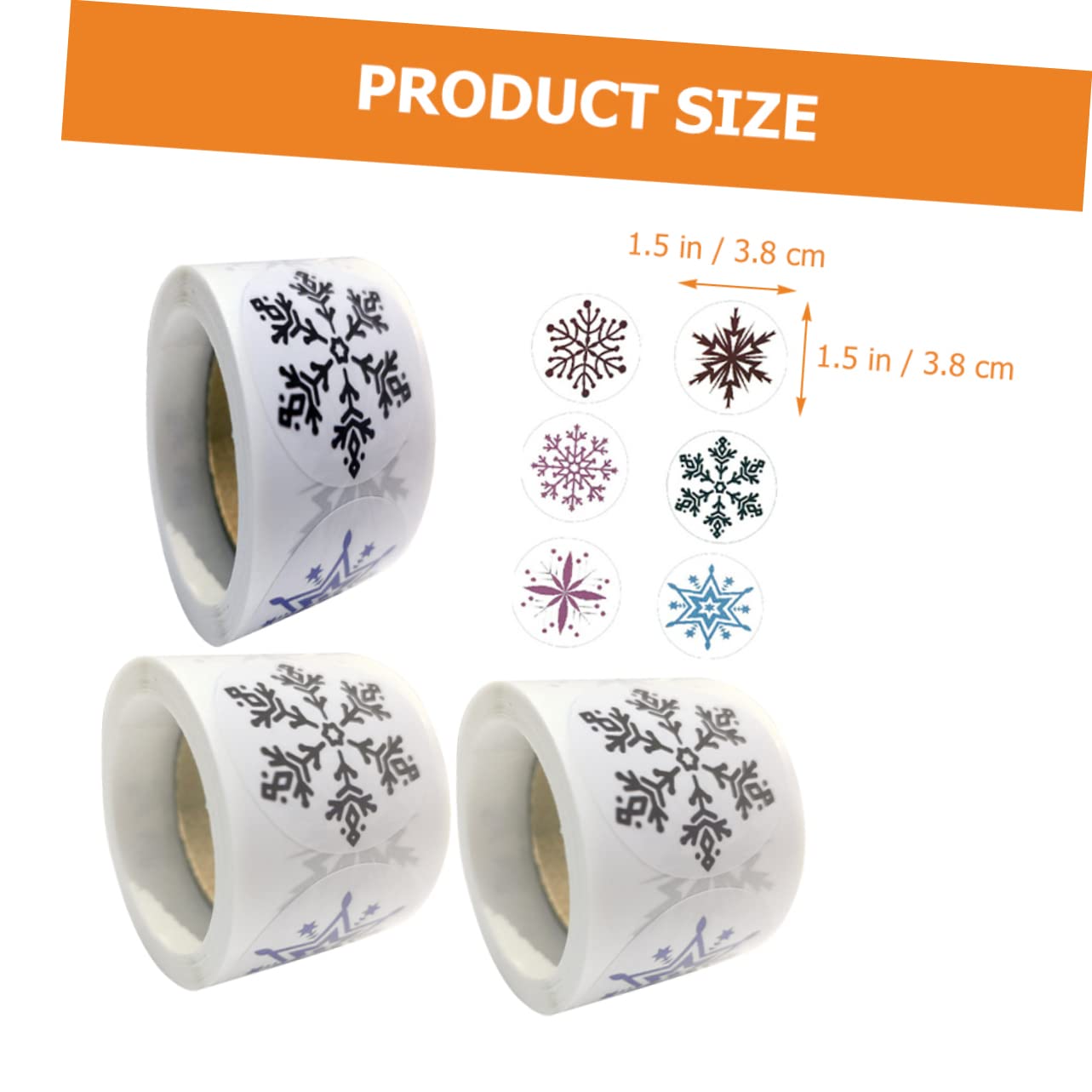 VILLCASE 15rotoli Adesivi Decorativi Natalizi Etichette Per e Piccole Attività Commerciali Per Confezionare e Personalizzare Regali