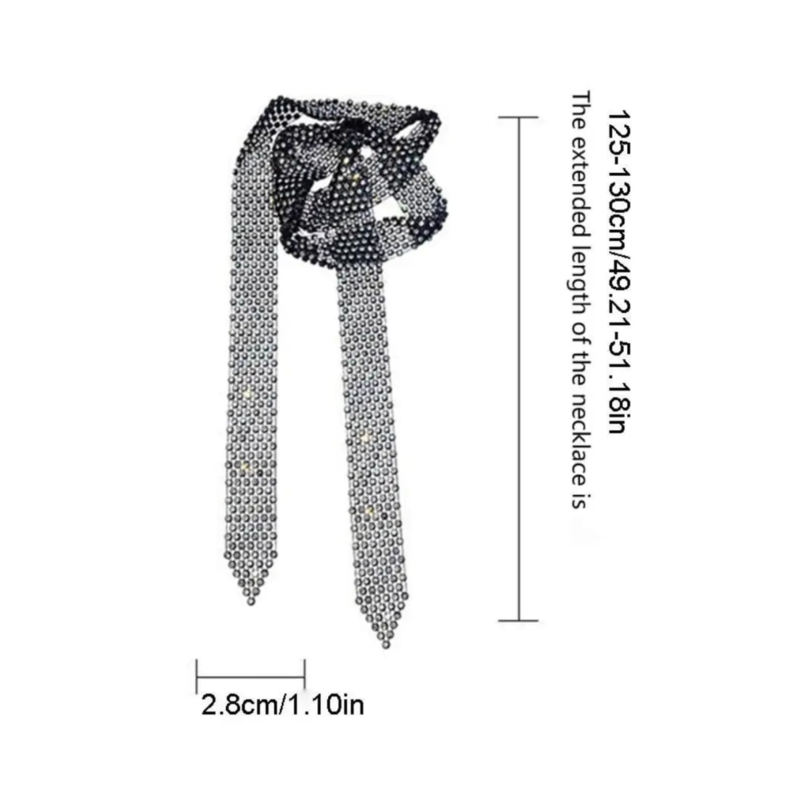 Glitzer Strass-Krawatte Bling Strass-Krawatte, Uniform-Krawatte