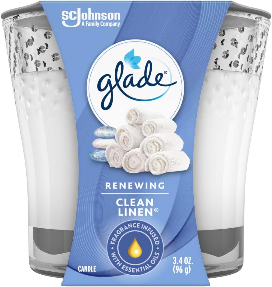 Glade Candle Jar, Air Freshener, Radiant Berries, 3.4 Oz: Health & Personal Care