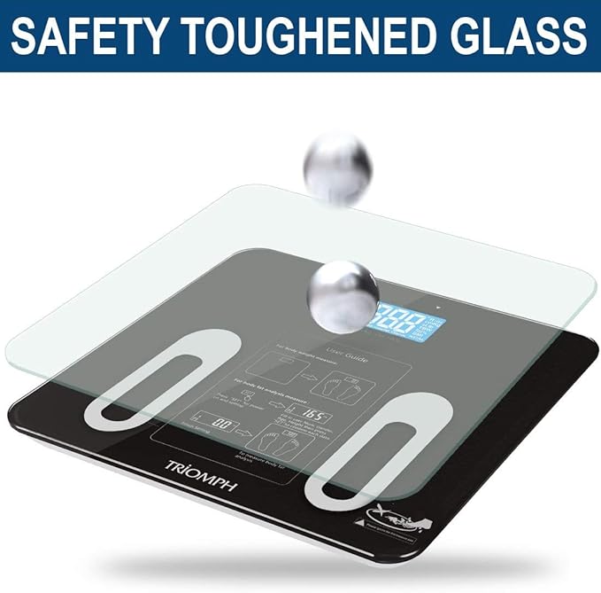 Báscula de baño digital Triomph con medición de grasa corporal miniatura 8
