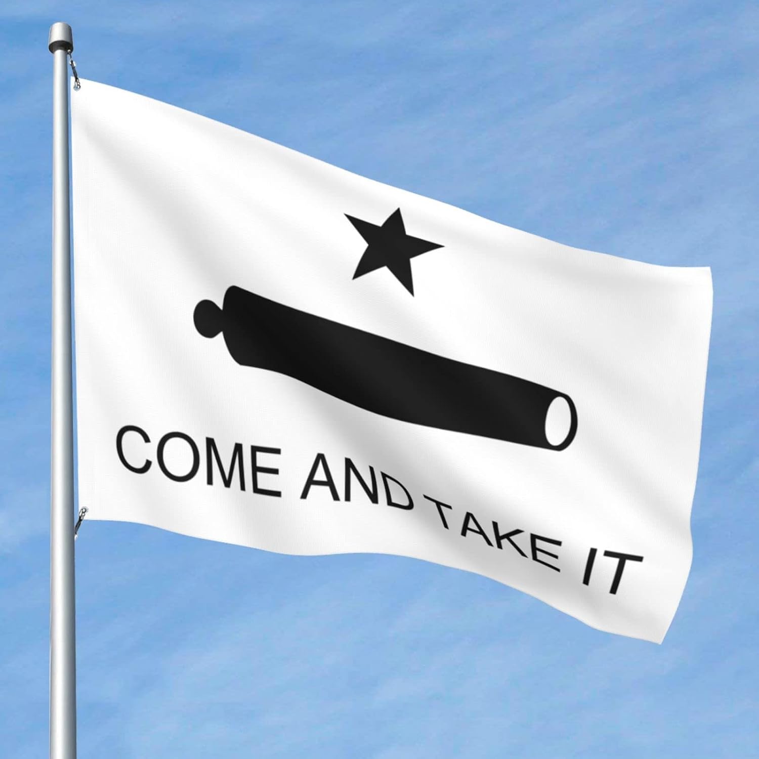 Texas Flag 5x8 Ft Durable Polyester Double-Sided UV Resistant Outdoor Flag for Patriotic Holidays or Events, Red, White, Blue, 60 inches x 96 inches