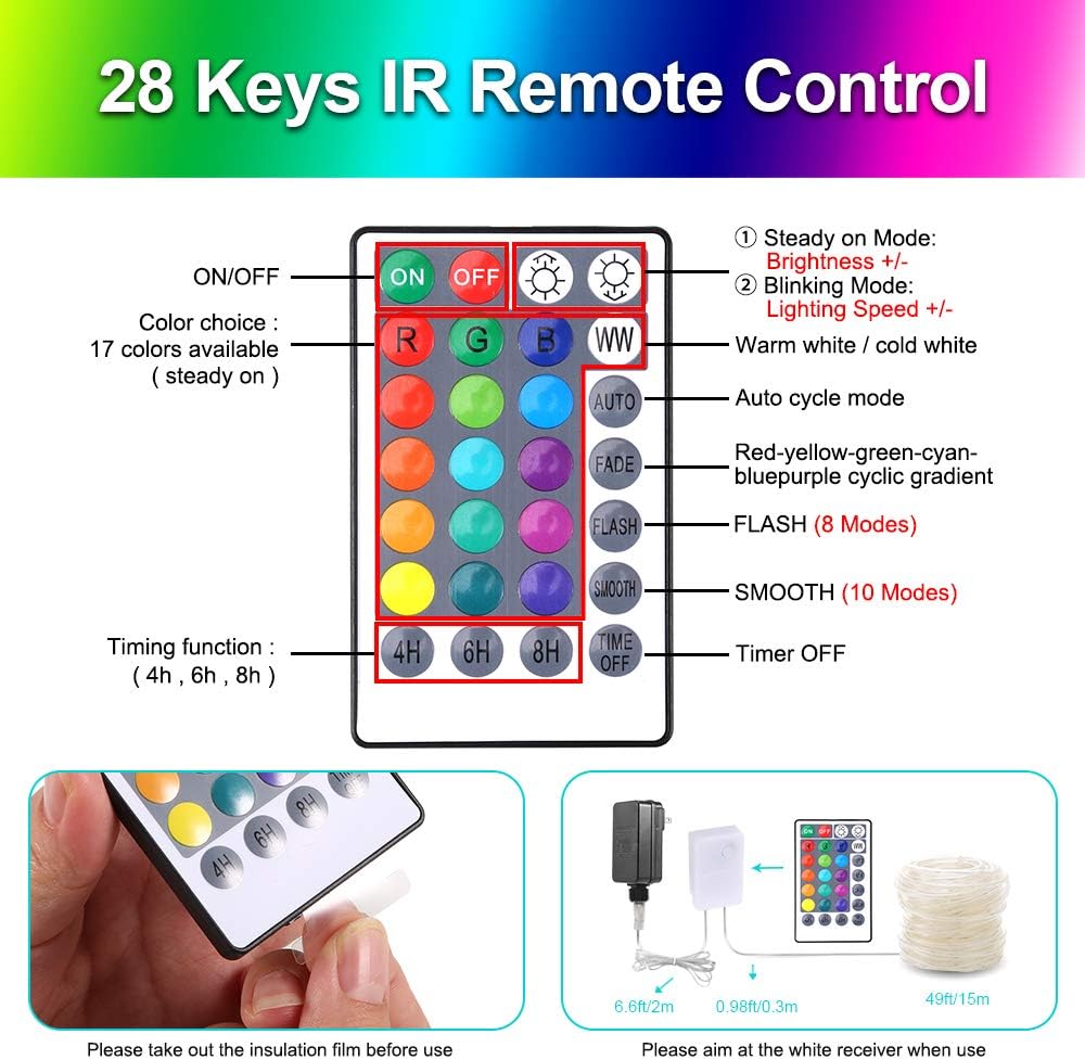 ๐ Crazy Deals LED Rope Lights, GreenClick 150 LED 17 Colors Changing Rope Lights Connectable with Remote Timer Dimmable Waterproof Twinkle Tube Rope Lights for Wedding Christmas Party Indoor Outdoor Decorations Greatest Product LED Rope Lights, GreenClick 150 LED 17 Colors Changing Rope Lights Connectable with Remote Timer Dimmable Waterproof Twinkle Tube Rope Lights for Wedding Christmas Party Indoor Outdoor Decorations