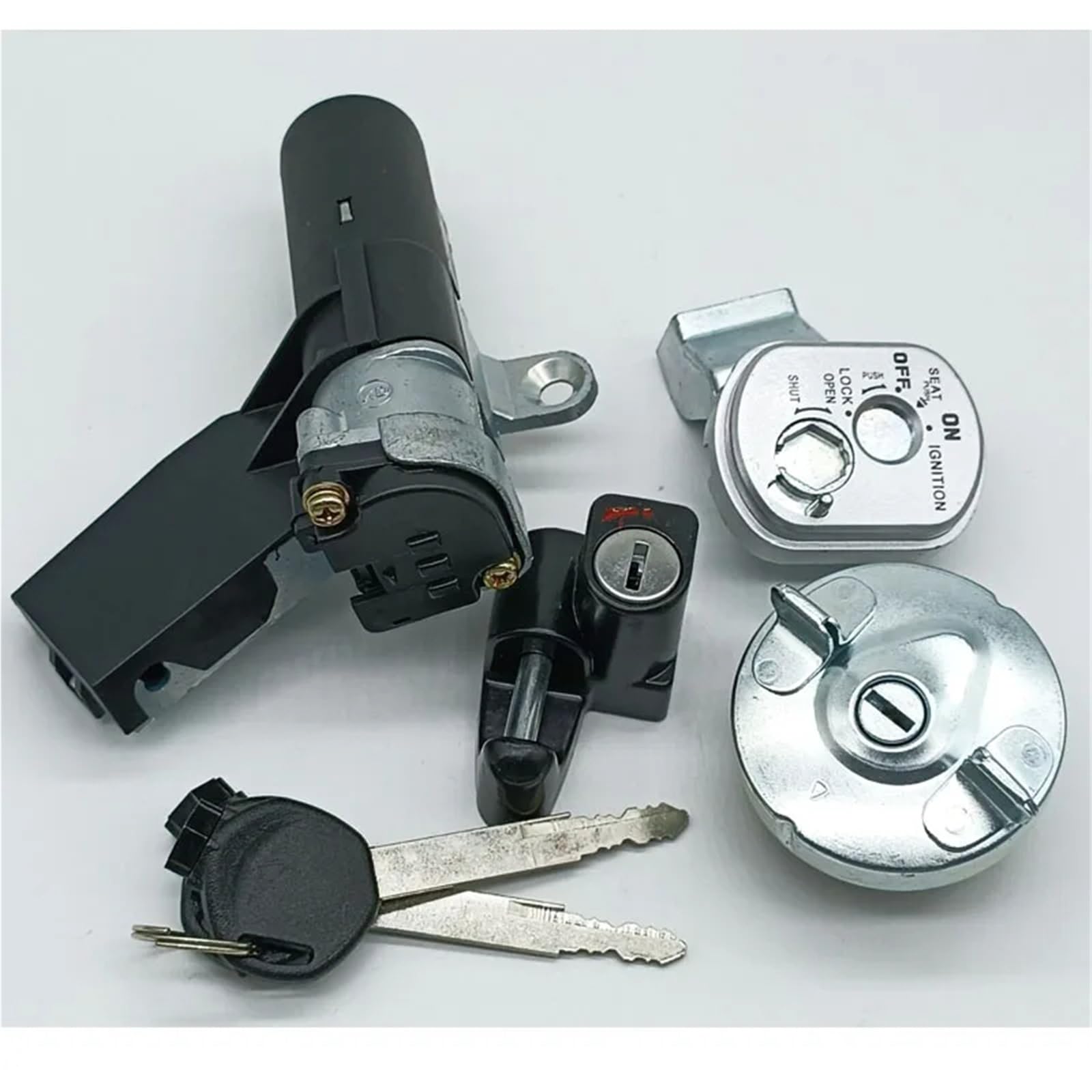 Moto Chiave Accensione Compatibile Con NPS50 Per Ruckus 50 2006-2017 Interruttore Avviamento Barilotto Serratura Accensione Interruttore Avviamento A Barilotto OEM: 35014-GEZ-Y21 35014-GEZ-611