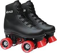 Vista 7 de Chicago Rink Patines para niñas y niños – Zapatos de patinaje duraderos para uso en interiores y exteriores con cuello acolchado en el tobillo