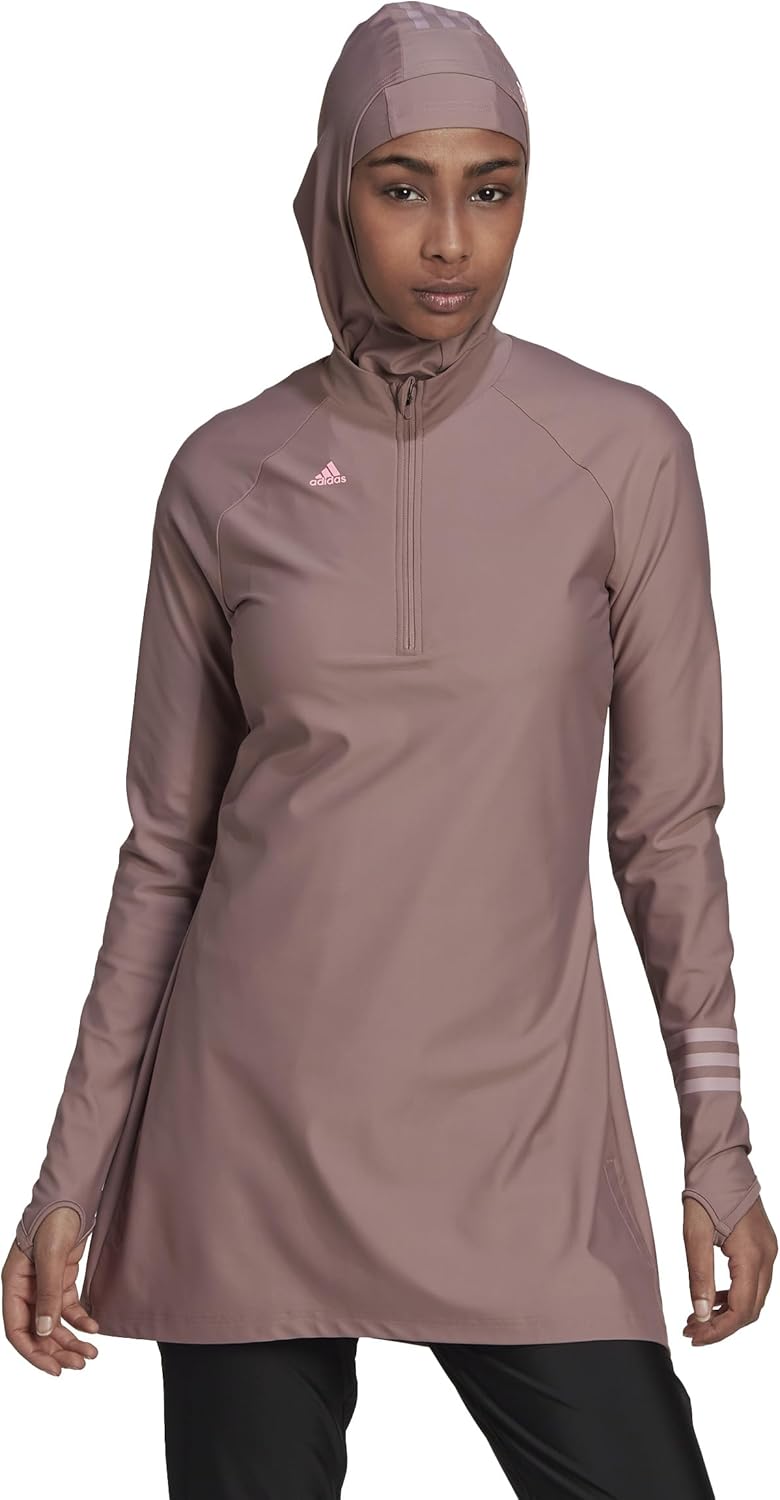 adidas 3-Stripes Long Sleeve Swim Top Women's
