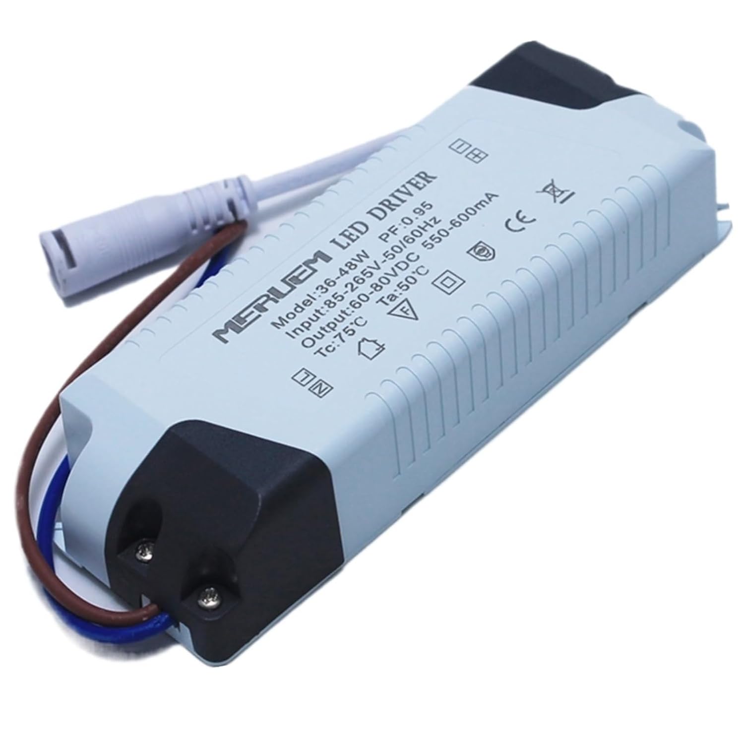 36W-48W LED Panel lamp Power Supply Lighting AC85-265V Output600mA DC54-80V External Drive