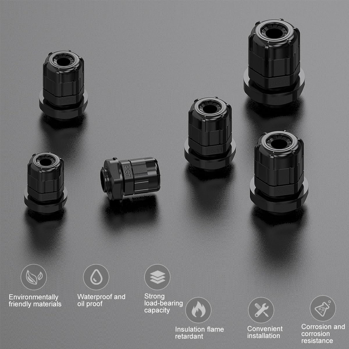 Snapklik.com : Clyxgs Cable Gland PG11(6-10mm) Cable Connectors ...