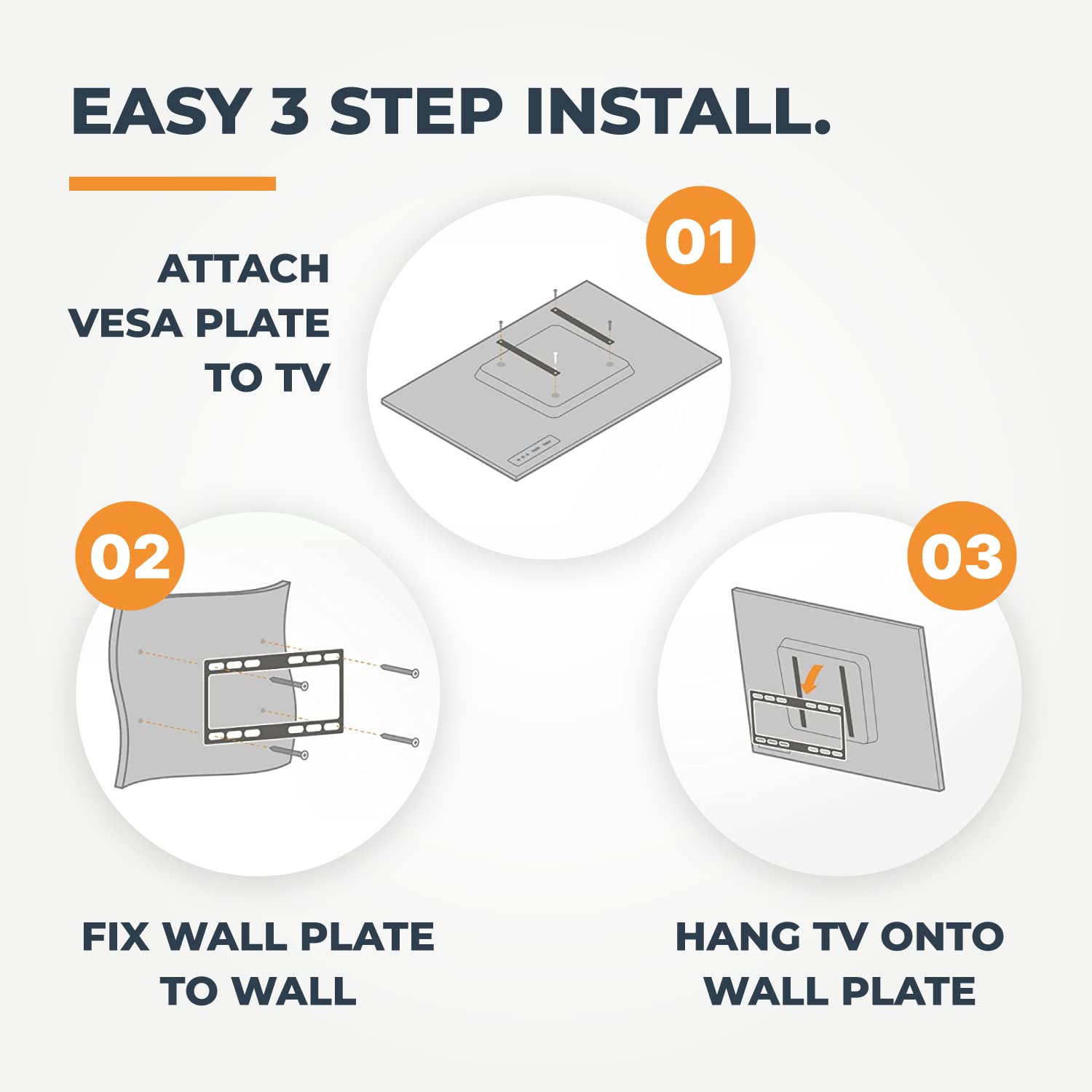 Mahara Soporte de pared de TV inclinable - Soporte de pared para televisores de 26 a 55 pulgadas - Soportes de TV con soporte de pared VESA Compatibilidad de 50 x 50 mm - 400 x 400 mm - Soporte de pared para TV máximo de 40 kg - Soporte de TV negro
