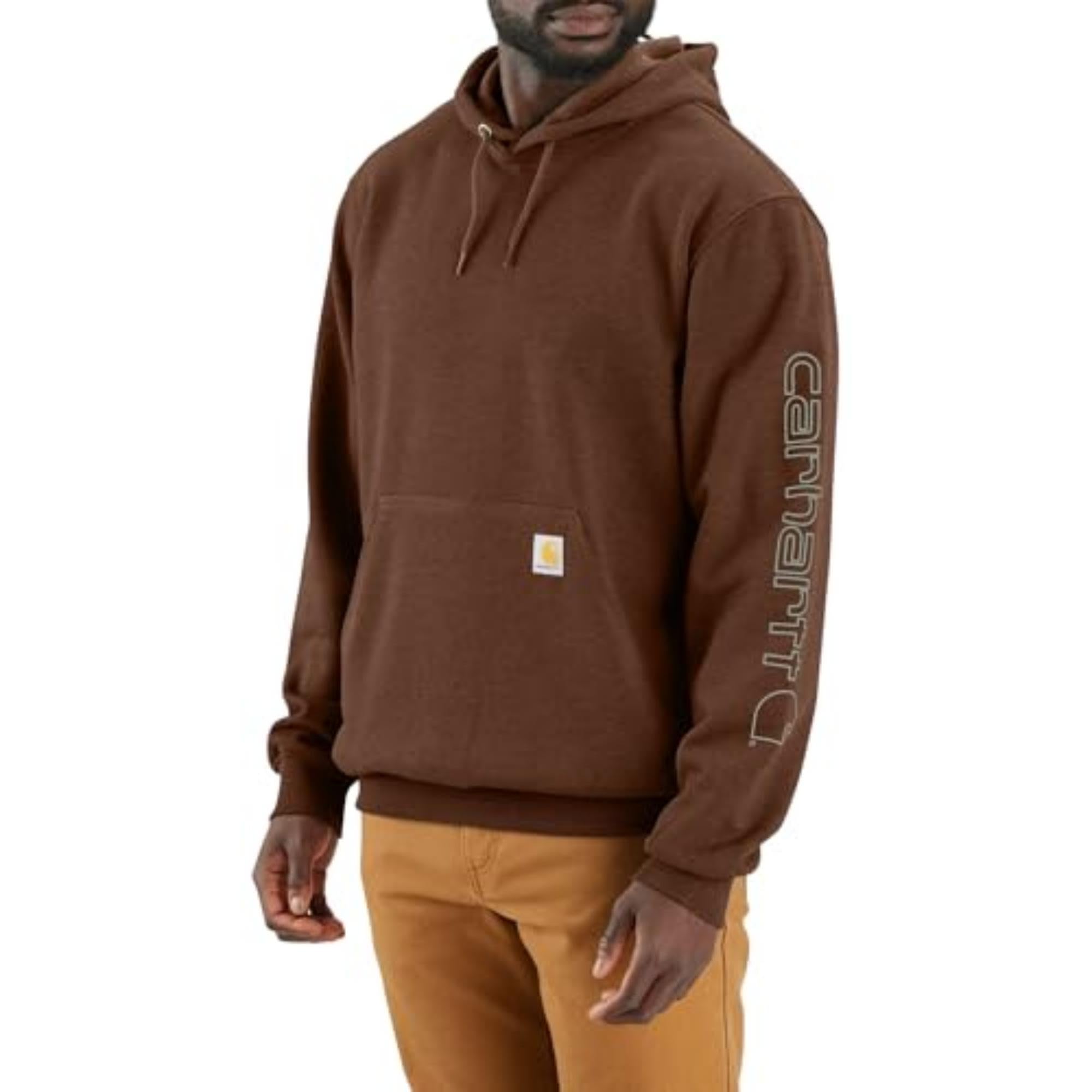 Carhartt Mens Loose Fit Midweight Logo Sleeve Graphic Sweatshirt