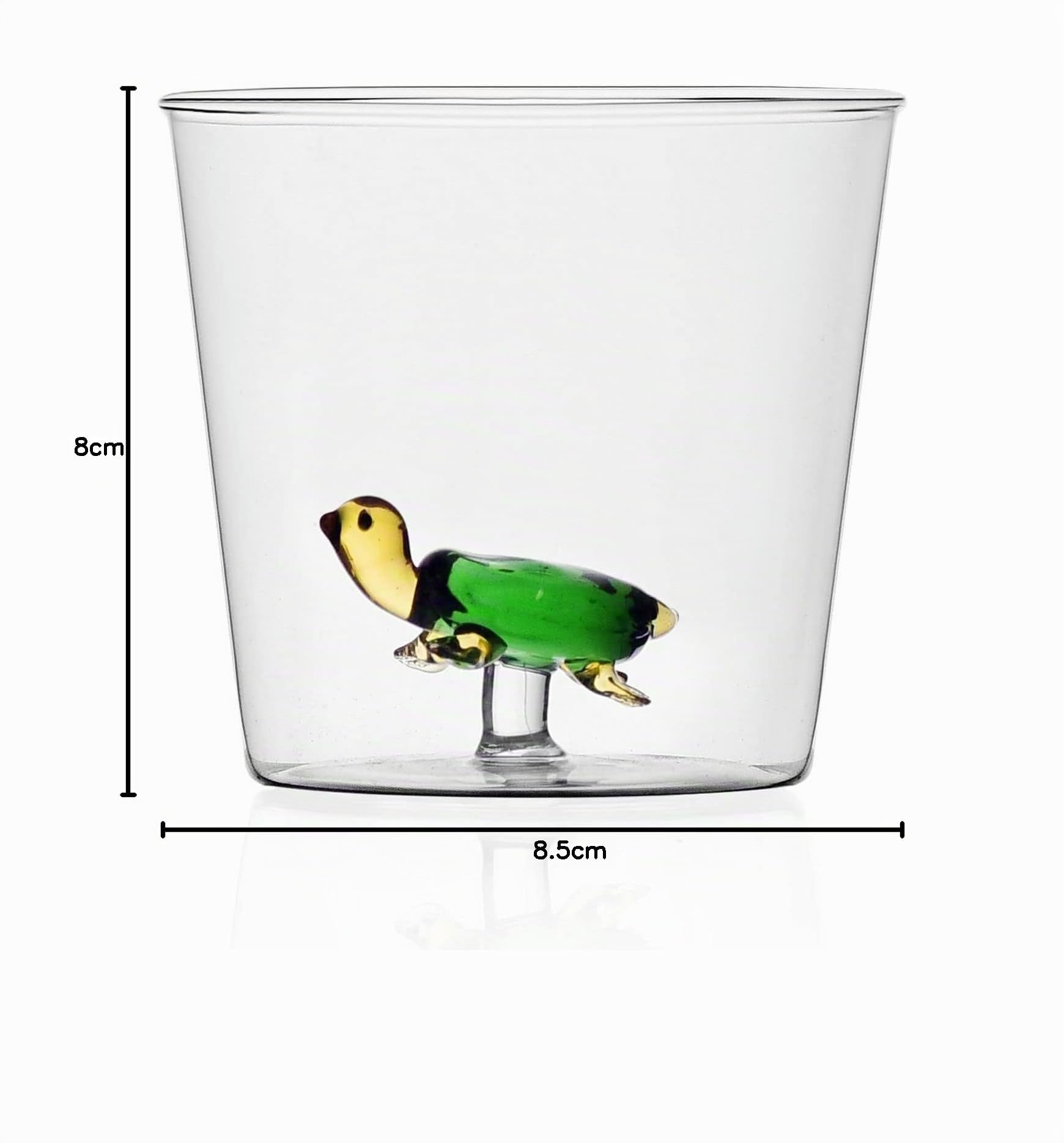 Ichendorf, Glas, Set mit 6 Wassergläsern verziert Tiere Animal Farm
