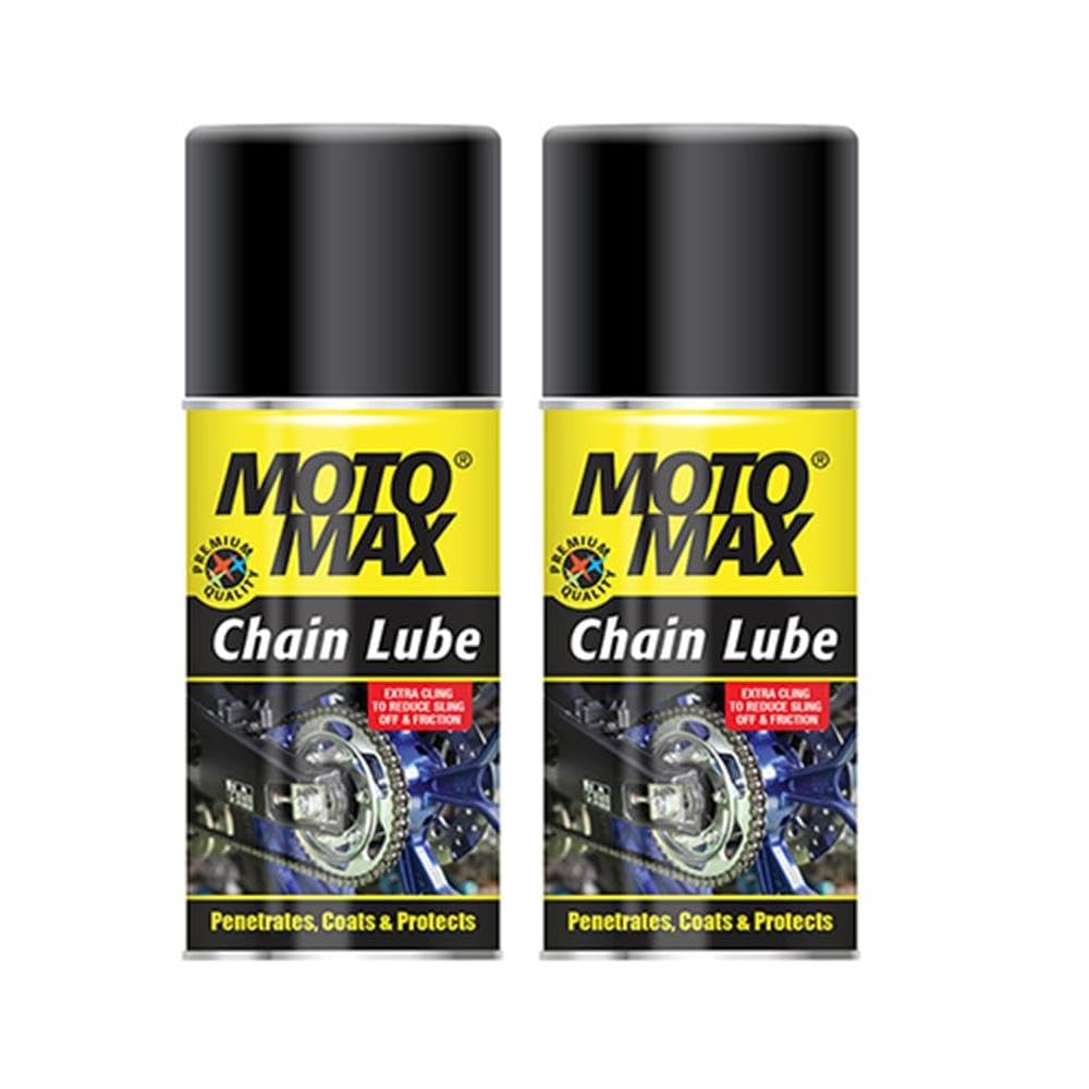 Motomax Chain Lube Aerosol Spray 100 ml, Pack of 2 |Provides Lubrication and corrosion protection of Chain & sprockets for Bikes, Motorbikes, Cars| Avoid Sling Off & Prevent Chain breakage-image-19