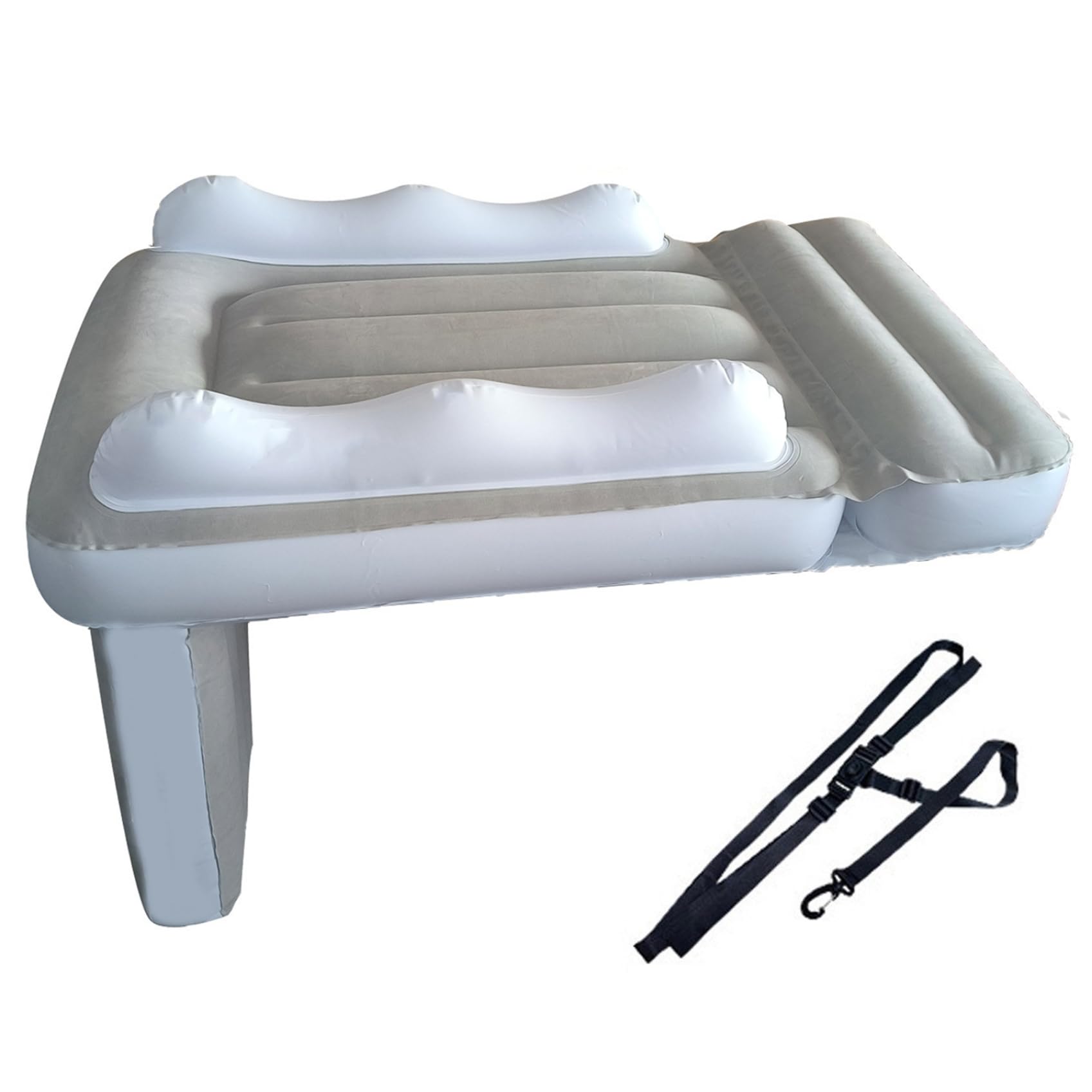 Faroby Toddler Airplane Bed, Inflatable Airplane Bed for Kids with Adjustable Safety Belt, Portable Travel Mattress for Toddlers on Flights, Cars, Trains