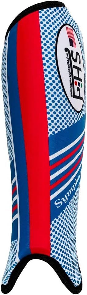 Field Hockey Shin Guards Force Symphony Colors White Blue Teal Blue Sizes Small Medium Large
