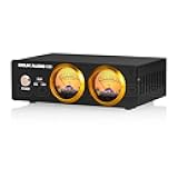 Douk Audio VU22 Dual Analog VU Meter Display DB Panel MIC+LINE Sound Level Meter (Black)