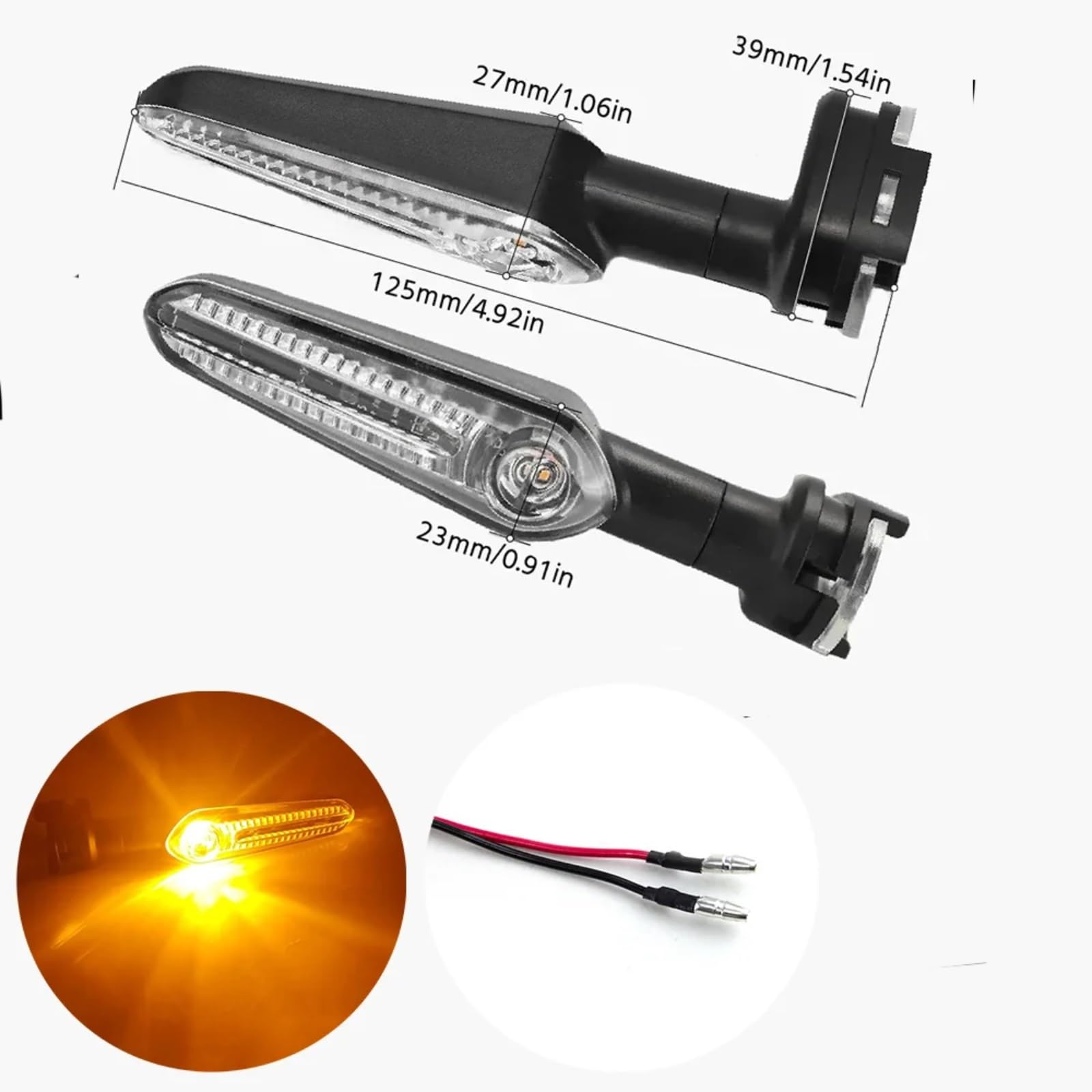 Per FZ-03 Per MT-03 Per MT-10 Per XSR 700 Per XSR 900 2016-2023 Per YZF-R15 2008-2023 Anteriori O Posteriori Indicatore Di Luce Dell'acqua Che Scorre
