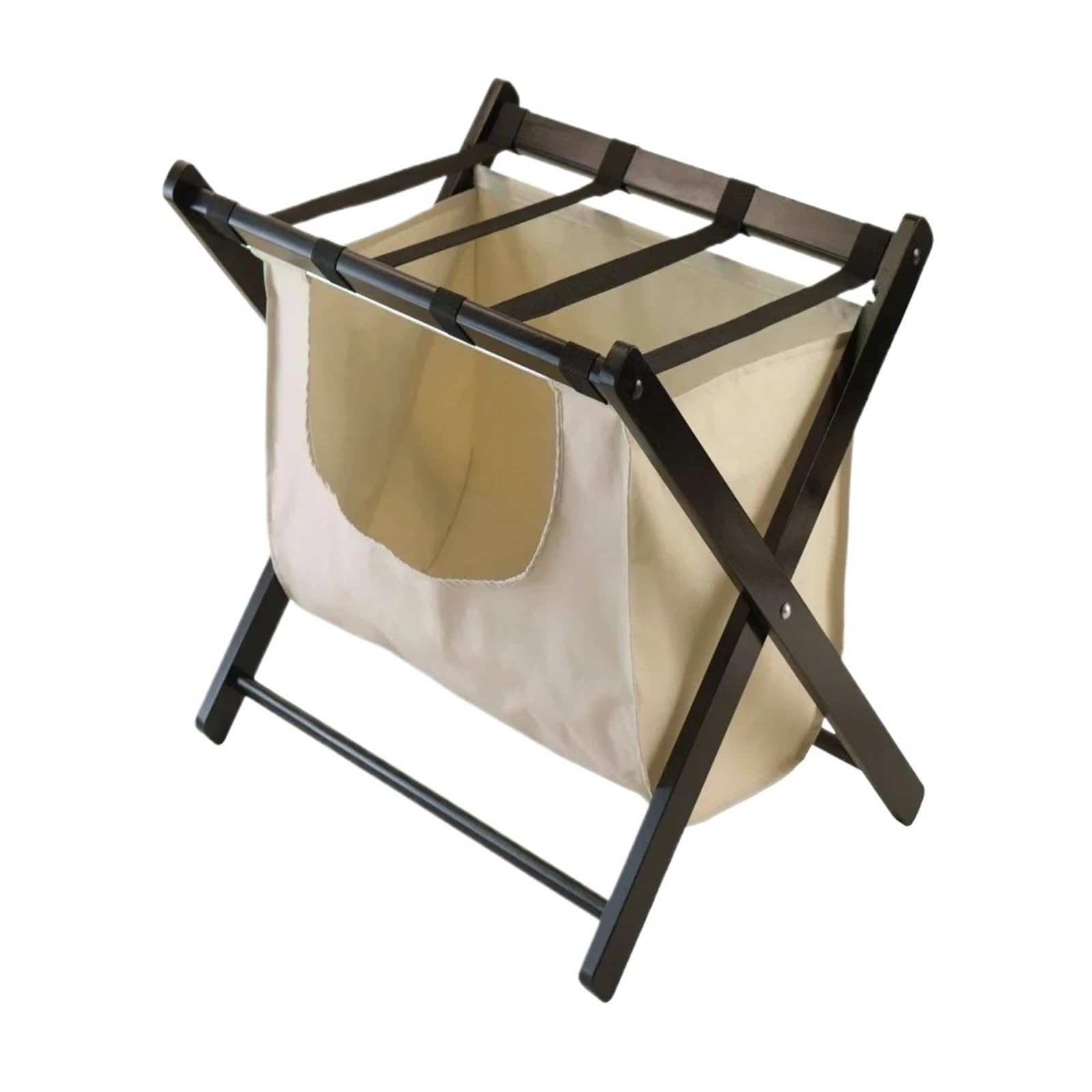 YShiuoL Luggage Rack Luggage Rack With Basket, Espresso Finish Racks for Suitcases