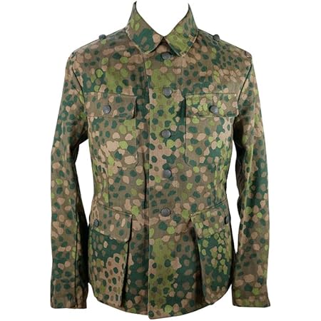 Amazon 第二次世界大戦 ドイツ軍 武装したエリート Dot Peas エンドウ迷彩 44 迷彩服 M43 野戦用ジャケット野戦服 32r 3xs 戦闘服 通販