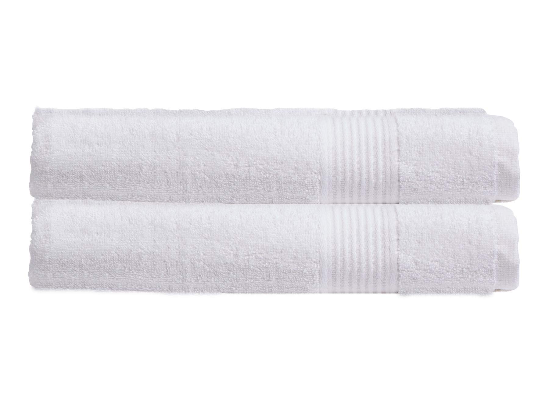 Olivia Rocco White Egyptian Cotton Towels Home Bathroom Towel Set Bale Fade Resistant 500Gsm Home Collection Bales Bath Sets, 2 Bath Towels