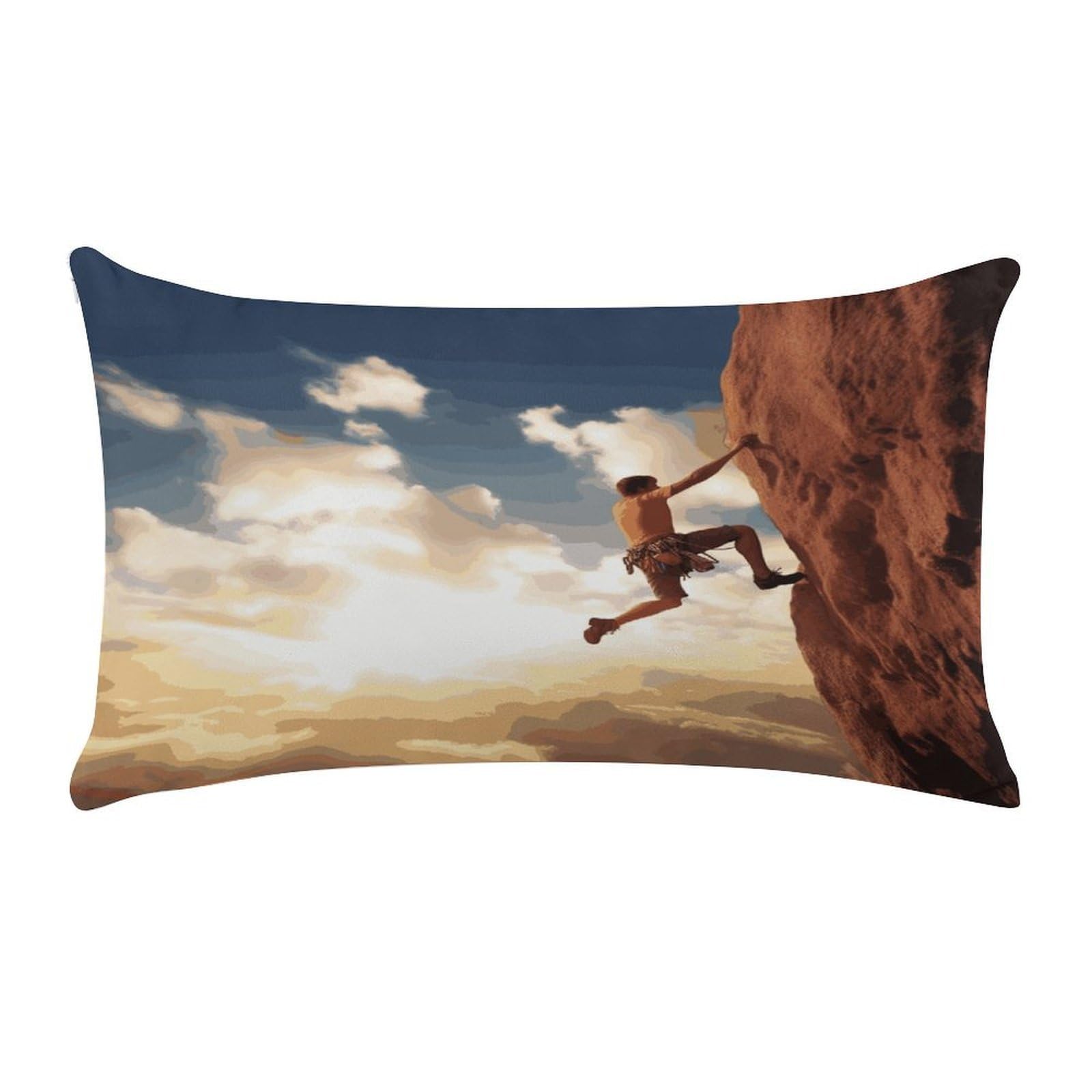Wsoihfec Style Rock Climbing Sportscushion Case Throw Pillow Cover