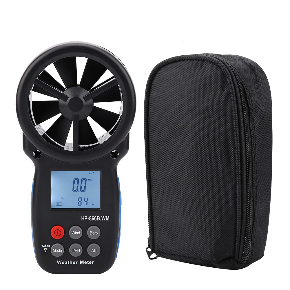 Handheld Digital Anemometer - Wind Speed Meter and Air Volume Measuring Device, Accurate Digital Anemometer for Wind Speed and Airflow Measurement