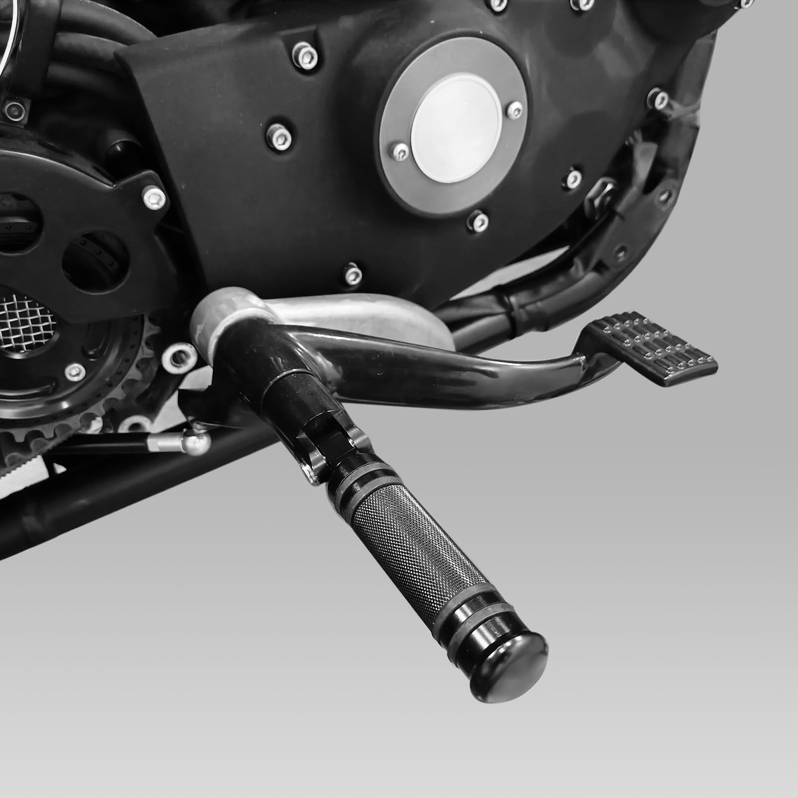 Pedane per Moto Billet Banda Stretta Zigrinata Burst Pedane per Montaggio Maschio Fit For Harley Street Glide