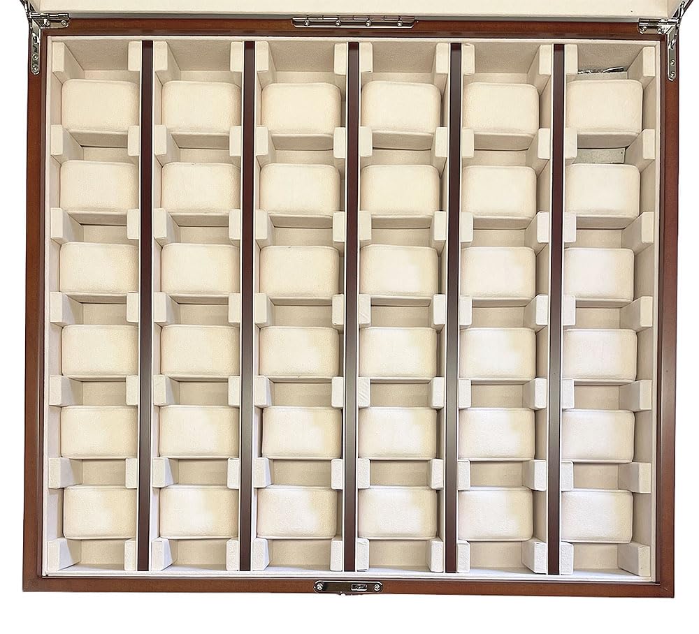 Uhrenhuette 2097 Vitrine Murale Pour 12 Montres - Bois Noir Avec Verre Et Serrure