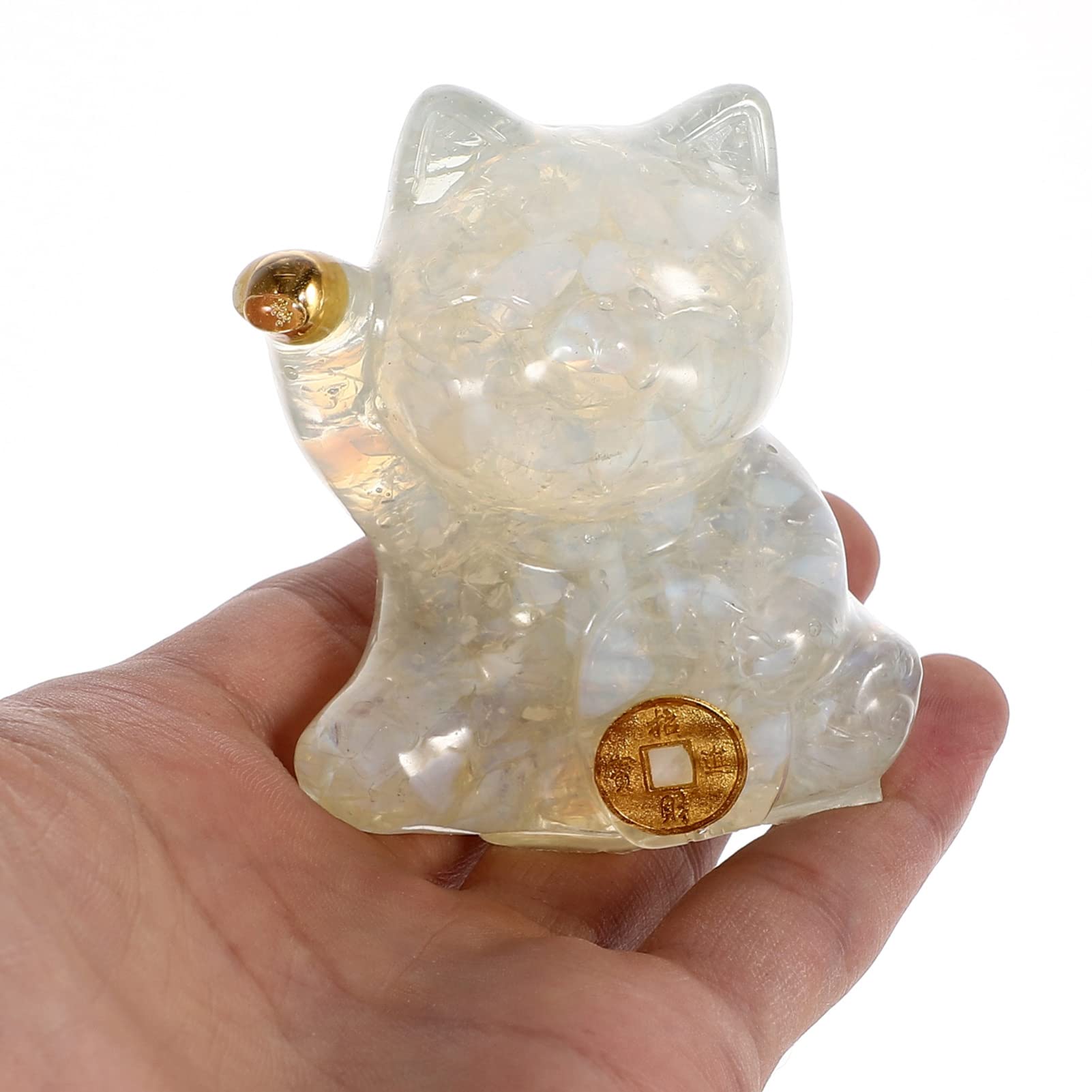 QINJIEJIE Rozenkwarts Kristal Kat Geschenken voor Vrouwen