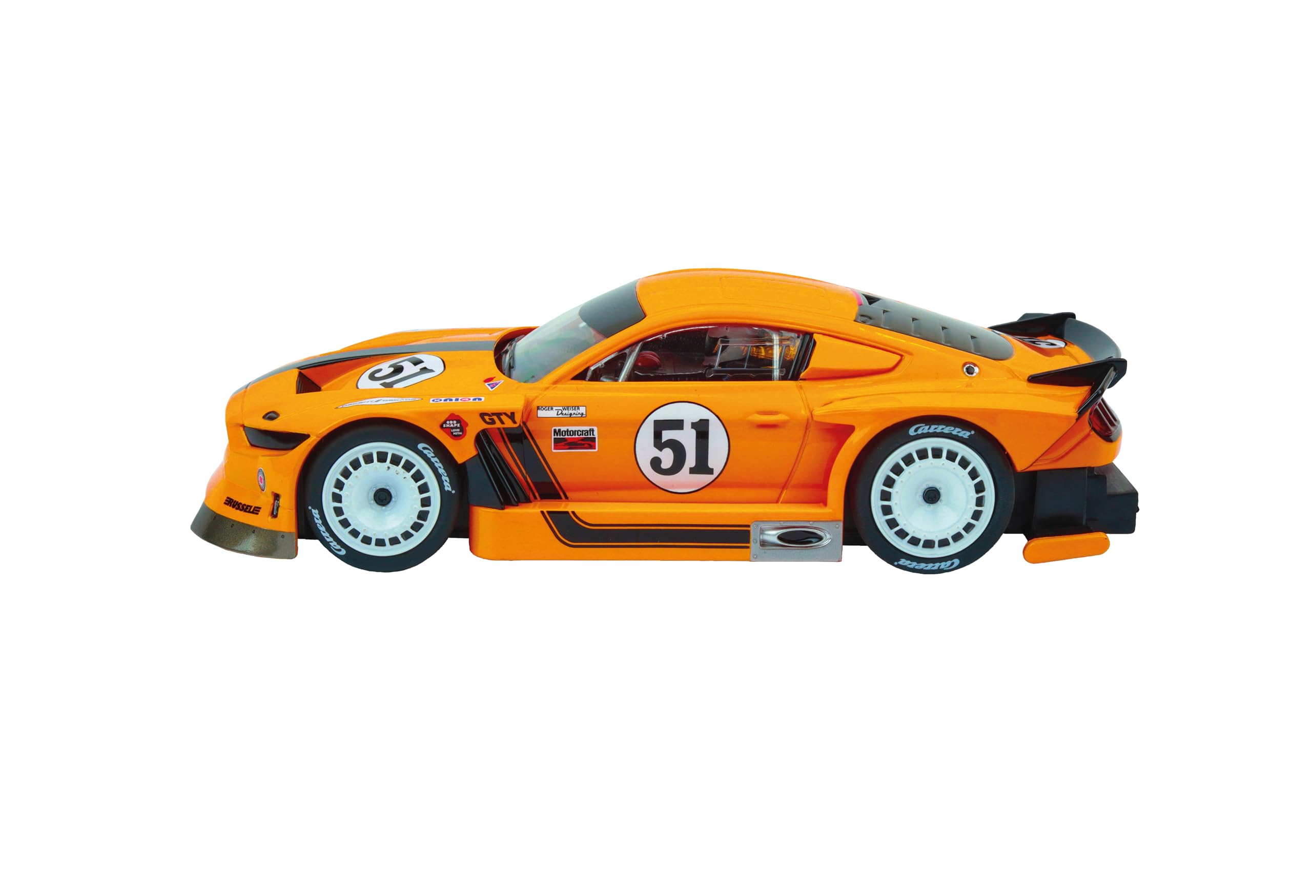 Carrera - 20032027 Digital 132 | Ford Mustang GTY No.51 | Auto für Rennbahn | Rennbahnen und lizensierte Slotcars | bis zu 6 Spieler | Für Kinder ab 8 Jahren & Erwachsene
