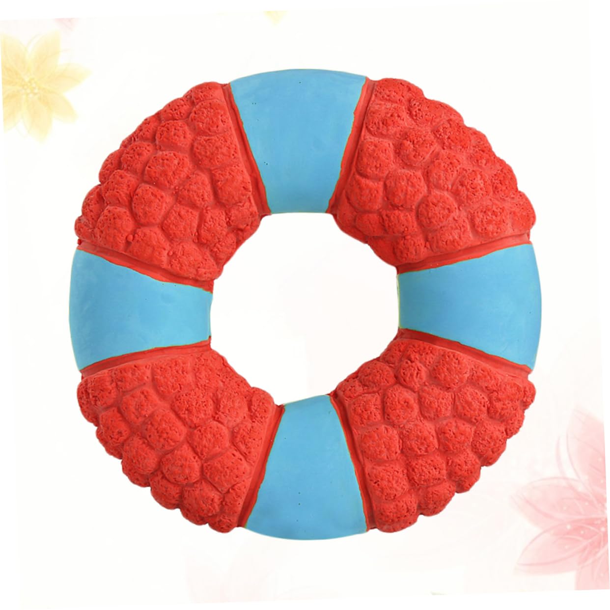 SUPVOX 3piezas Juguete De Molar Resistente para Mascotas Sonido Divertido y Diseño De Salvavidas para Perros y Cachorros Juguete para Masticar y Jugar Rojo