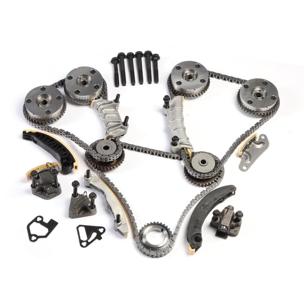 Kit catena di distribuzione bulloni guarnizione testa compatibile con GM 2009-2015 3,6 litri di ricambio per SINOCMP 12633452 12633451 12612841