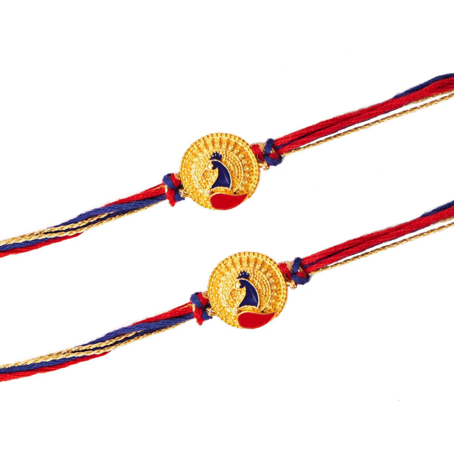 Kaameri Bazaar Unisex Adult Raksha Bandhan Pretty Peacock Rakhi For Brother With Roli Chawal Pack - Set Of 2 Rakhis (B0CZXC3HMT) Amazon Price History, Amazon Price Tracker