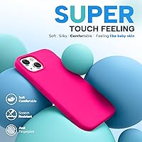 Vista 1335 de Miracase Funda diseñada para iPhone 13 Pro Max con protector de pantalla, [forro de microfibra suave antiarañazos], funda protectora de silicona