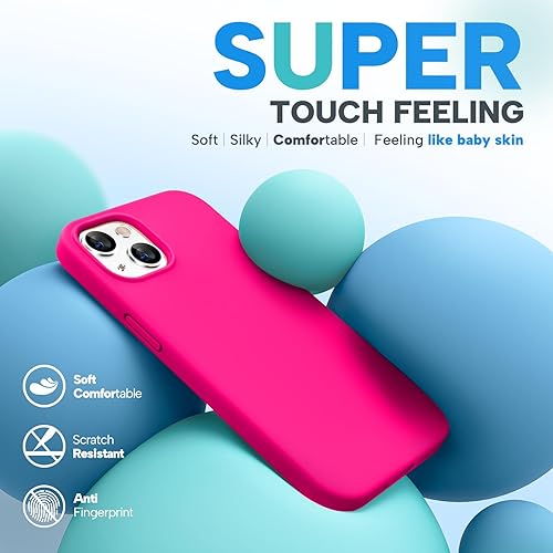 Miniatura 1468 de Miracase - Funda diseñada para iPhone 11 con protector de pantalla, funda de goma de silicona líquida, protección total contra caídas y a prueba